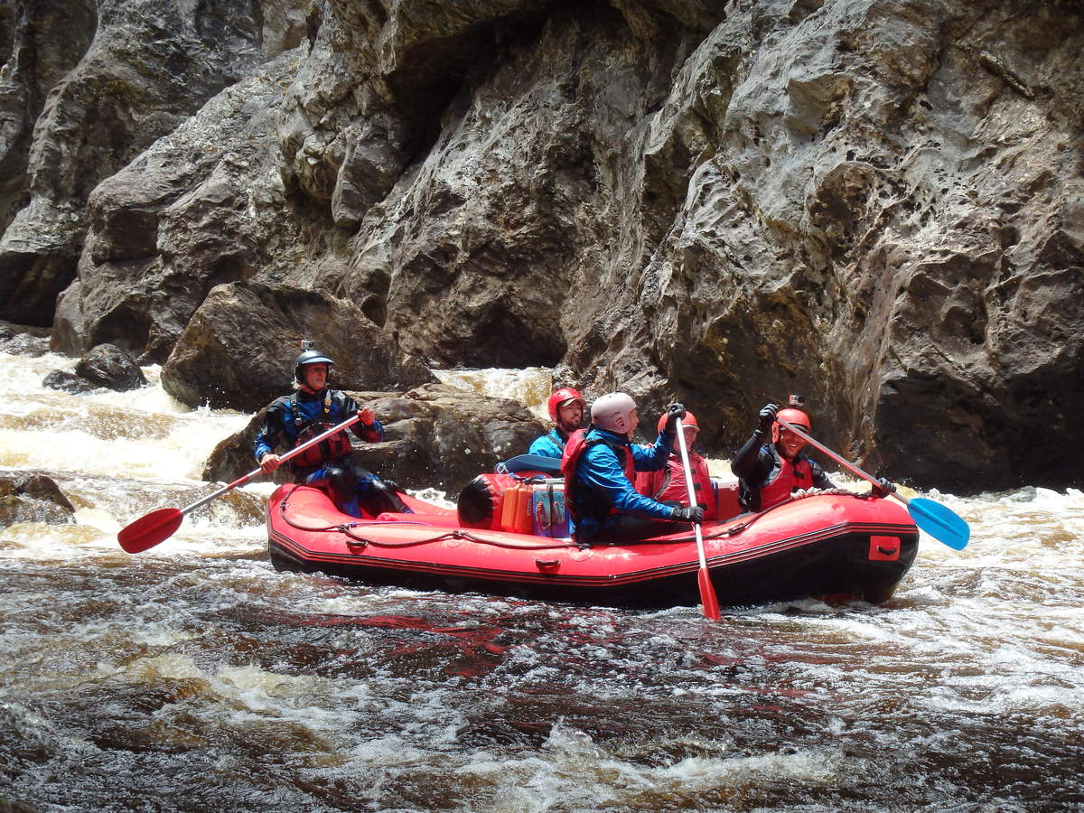 Thunderush in the Great Ravine - at Water by Nature Tasmania, Franklin River Rafting