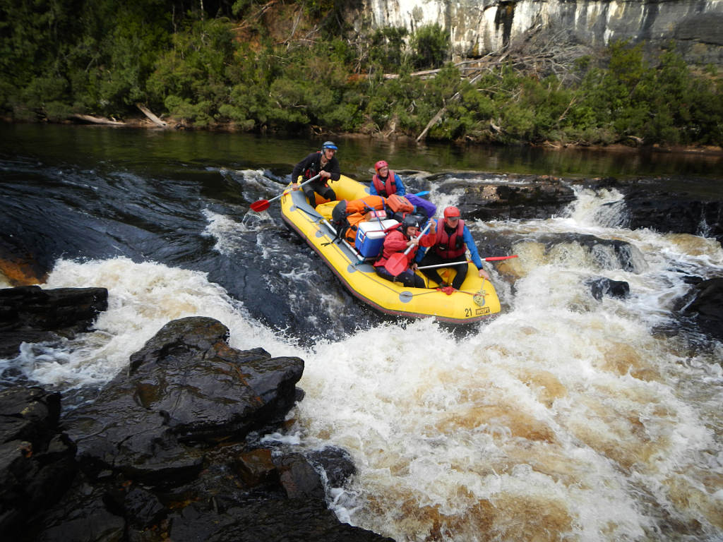Little Fall, white water rafting on the Lower Franklin River, Photo W. Glowacki, Water by Nature Tasmania