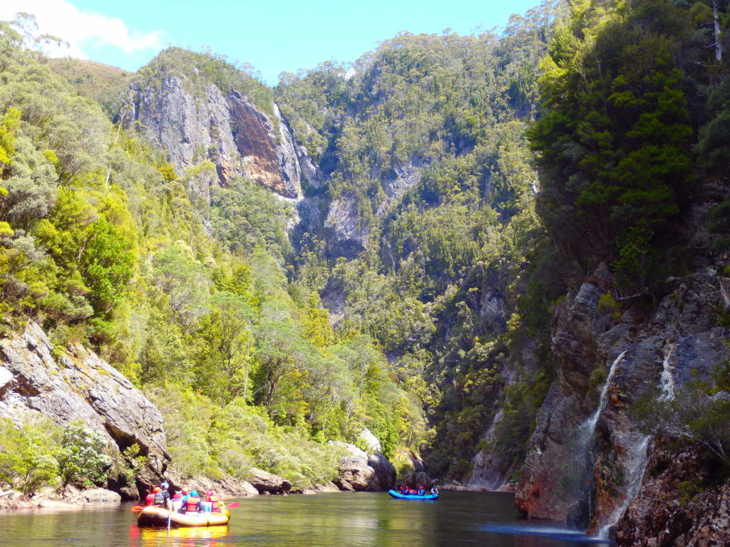 Heading towards the Great Ravine - at Water by Nature Tasmania, Franklin River Rafting™