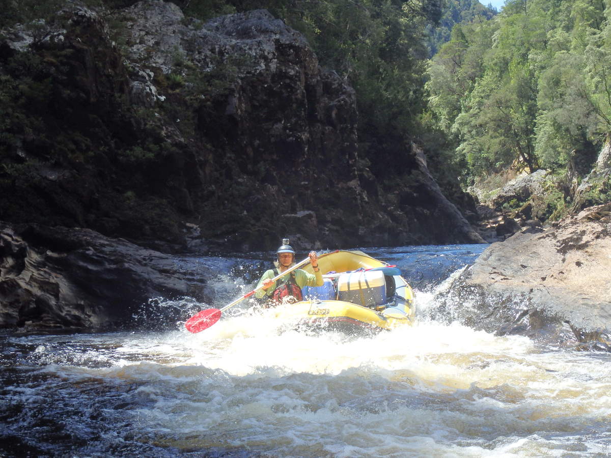 Solo run in Propsting Gorge - Water by Nature Tasmania - Franklin River Rafting